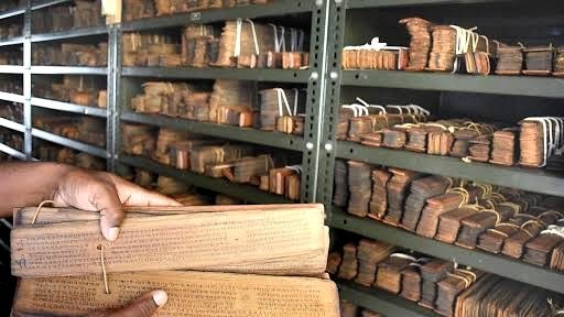 Manuscript shelves